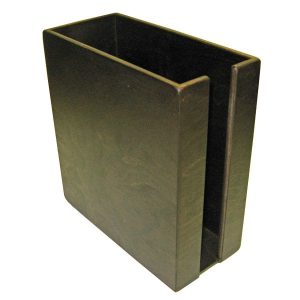 Dark Brown Rustic Cup & Lid Holder 283x132x300