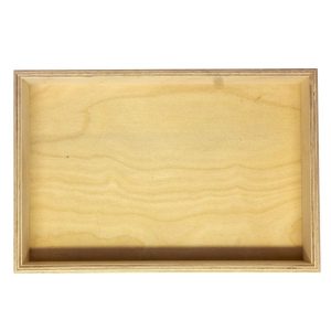 Natural Birch Ply Box from above 80mm Deep