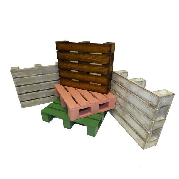 Rustic-Mini-Pallet-325-x-265-Group-Shot GN1/4 Black Mini Pallet 265x163x70