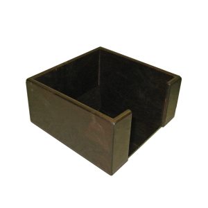 dark brown rustic ply napkin holder 200x200x100