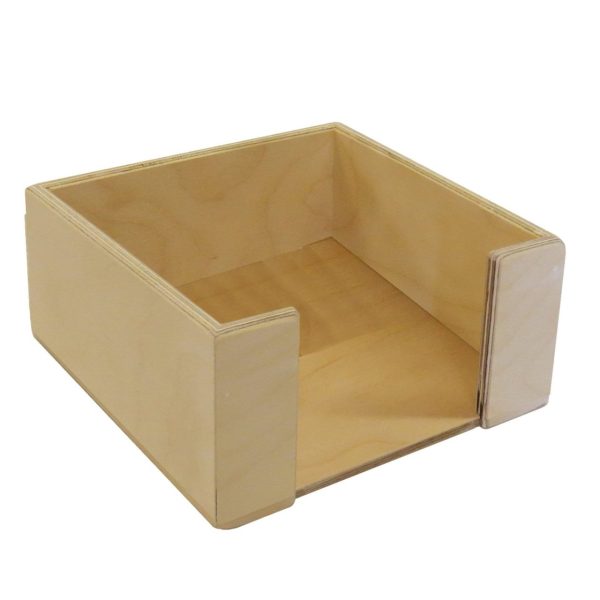 natural rustic ply napkin holder 200x200x100