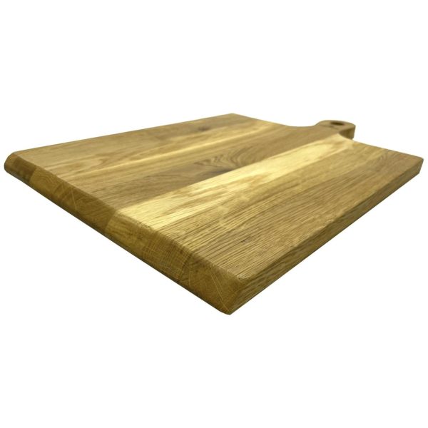 Hewn Edge Oak Paddle 460x300x18 front edge Hewn Edge Oak Paddle 460x300x18 front edge