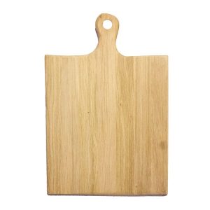 lacquered Rustic Hewn Edge Oak Paddle 460x300x18