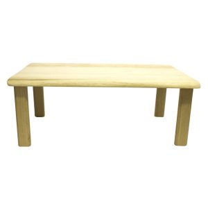 Lacquered Hewn Oak Table Riser 550x300x180