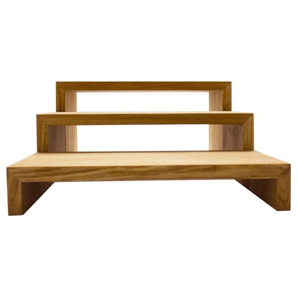 Oak-Riser-OAK-OIL-SET Oak Square Bridge Riser 350x180x180