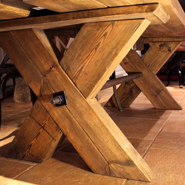 9ft Rustic Farmhouse Table Hand Built, Wooden Farmhouse Table Legs Uk