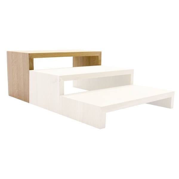 high Lacquered square oak riser high Lacquered square oak riser