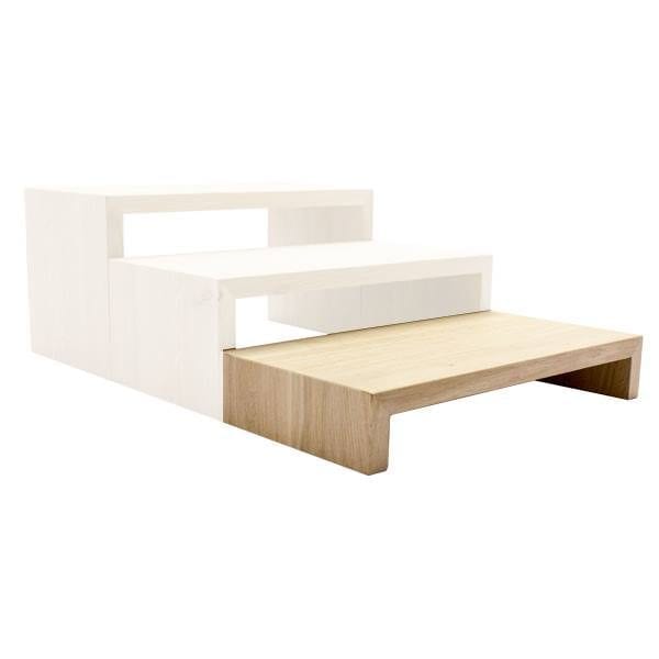 low Lacquered square oak riser low Lacquered square oak riser