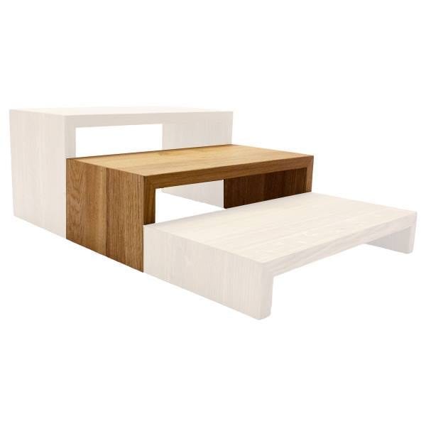 medium oiled square oak riser medium oiled square oak riser