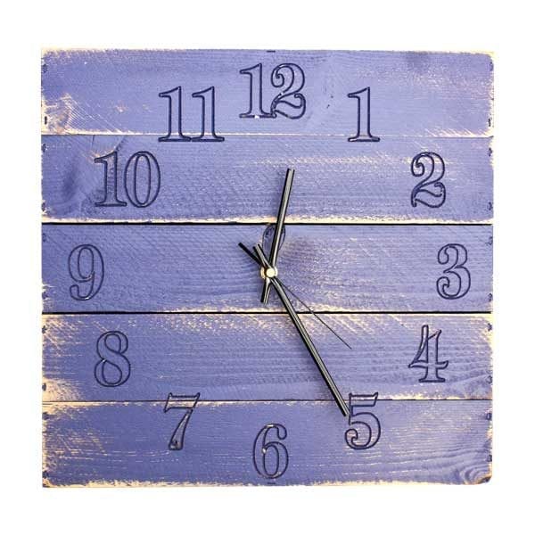 Rustic Box Clock Kingscote Blue