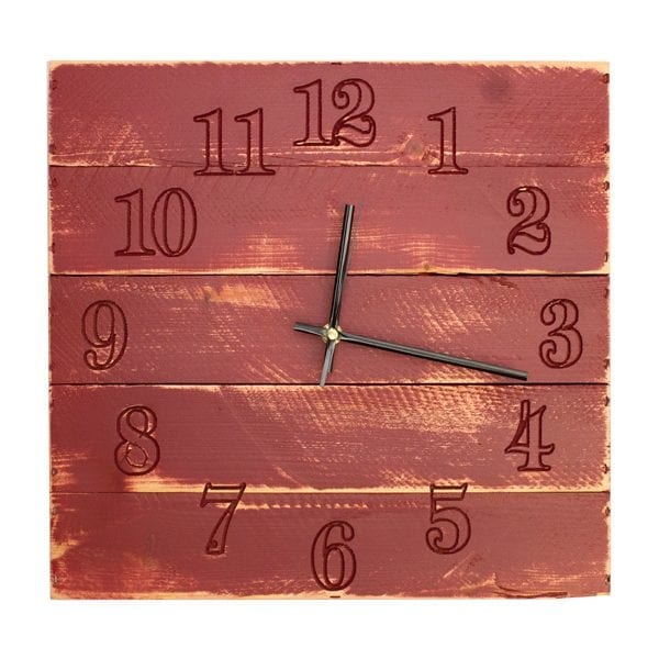 Sherston Claret Rustic Box Clock
