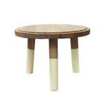 Burleigh Cream Dipped Oak Milking Stool 290Dx210
