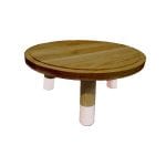 Cherington Pink Dipped Oak Milking Stool 290Dx140
