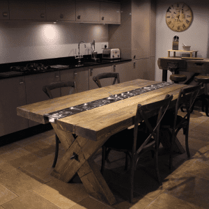 Rustic gastronorm dining table