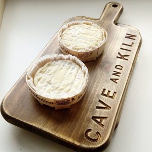 small cheese paddle serving board cave and kiln camembert