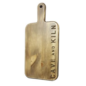 small cheese paddle board personalised cave and kiln