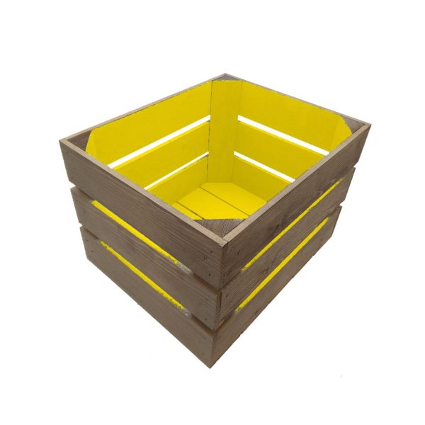 Yellow colour burst crate 300x370x250