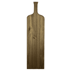 large rustic brown wine bottle paddle