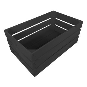 Black Painted Crate 600x370x250