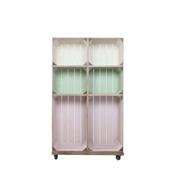 Slim 6 Mobile Colour Burst Crate Display 745x297x1300 Slim 6 Mobile Colour Burst Crate Display 745x297x1300