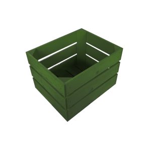 Tetbury Green Painted Crate 300x370x250