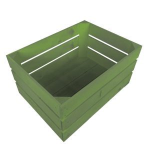 Tetbury Green Painted Crate 500x370x250