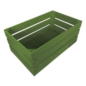 Tetbury Green Painted Crate 600x370x250