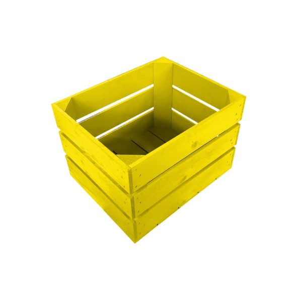 Yellow Painted Crate 300x370x250