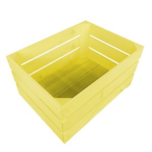 Yellow Painted Crate 500x370x250