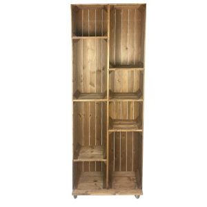 slim 8 mobile Brown Crate Display