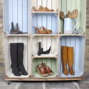 mobile colour burst crate display 8 4 4 in situ the boot one