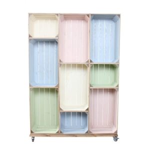 wide 9 mobile colour burst crate display