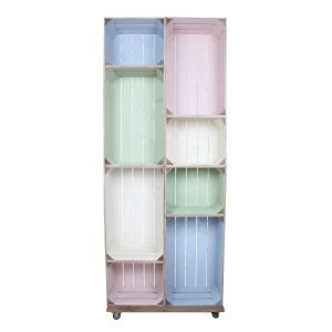slim 8 mobile colour burst crate display