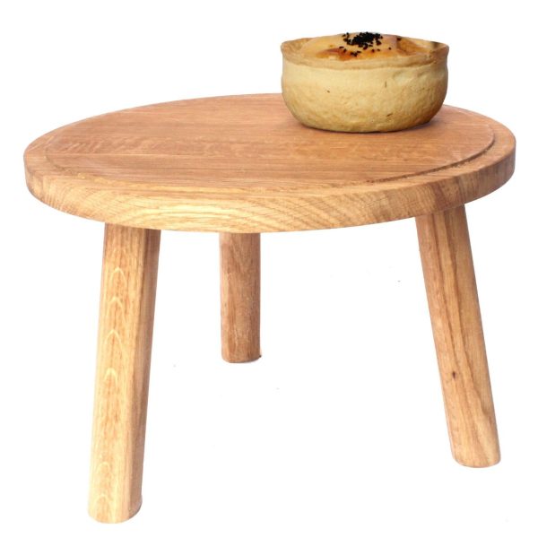 lacquered Oak Milking Stool 290Dx210