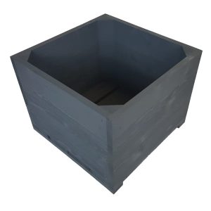 Amberley Grey Painted large square planter plain