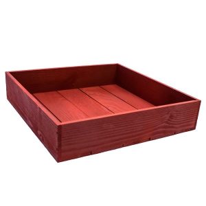 Medium Depth Painted Rustic Box Tray