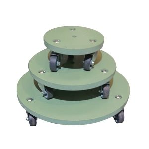 Tetbury Green painted round pot stand set plain