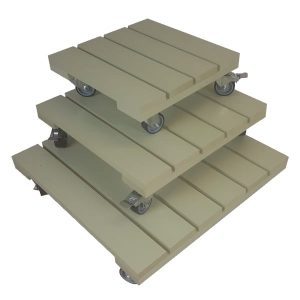 frampton green painted square pot stand set plain