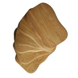 hewn oak placemat fan of 6 plain