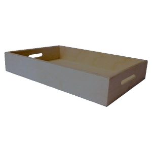 Gretton Grey Painted Birch Ply Tray 80mm deep