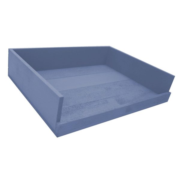 Kingscote Blue Painted Drop Front Tray 375x290x80