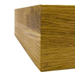 Plain Oak Stacker Box detail plain