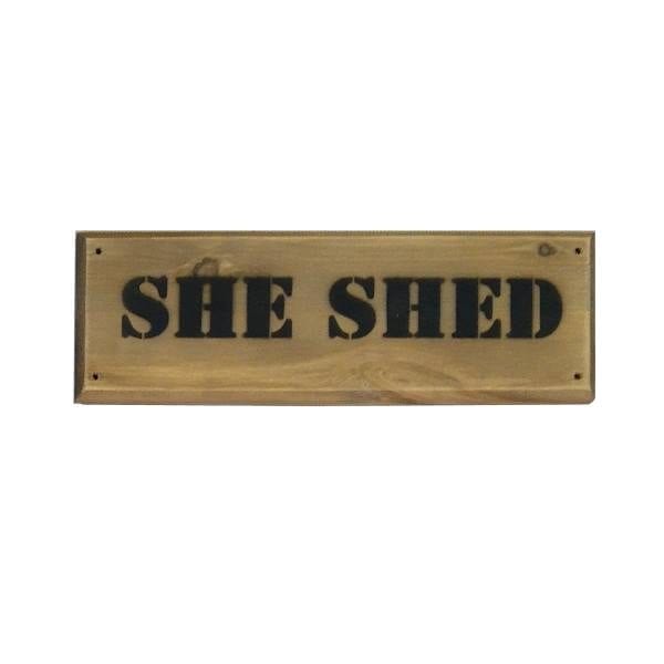 Rustic Stencil Shed Sign | Fun shed signs | Ligneus UK