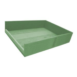 Tetbury Green Painted Drop Side Tray 375x290x80