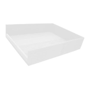 White Painted Drop Side Tray 375x290x80