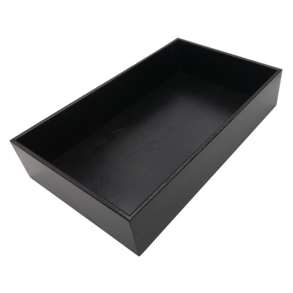 Black 138mm GN11 Gastronorm painted ply box display unit plain Black 138mm GN11 Gastronorm painted ply box display unit plain