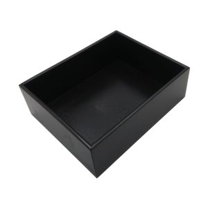 Black 138mm GN12 Gastronorm painted ply box display unit plain