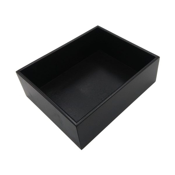 Black 138mm GN12 Gastronorm painted ply box display unit plain Black 138mm GN12 Gastronorm painted ply box display unit plain
