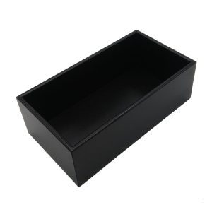 Black 138mm GN13 Gastronorm painted ply box display unit plain