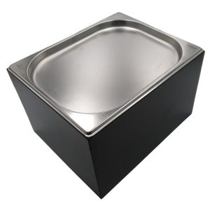 Black GN1/2 Gastronorm Painted Ply Box Display Unit 325x265x208